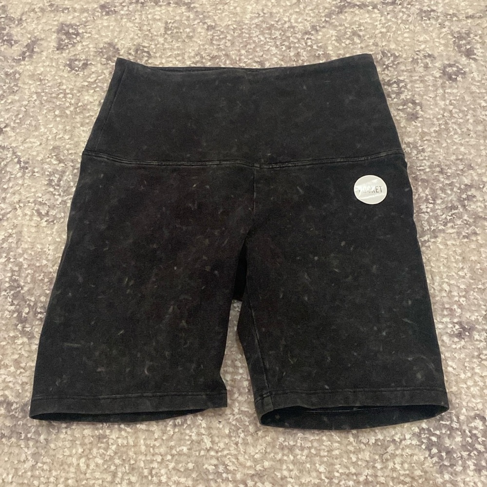 PINK SPORT COTTON Black/White Biker Shorts NWT SIZE: XS
